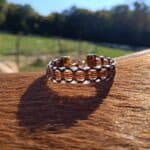 Bracelet tissé réalisé en crins de cheval